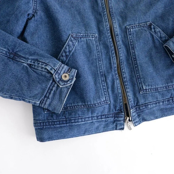 Vintage Levi's Dry Goods Trucker Winter Denim Jacket with Sherpa Lining Medium - Picture 9 of 14